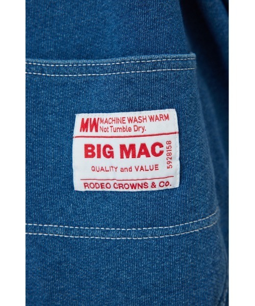 BIG MAC（ビッグマック）の「【BIG MAC】PAINTER パーカー（パーカー・レディース・ブラック/オフホワイト/ブルー・FREE）」の18枚目の写真