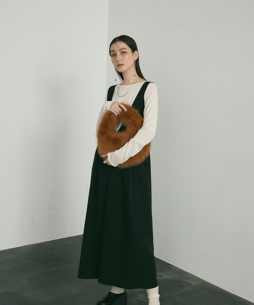 深Vバックネットジャンスカ（ジャンパースカート）｜Lutim by u