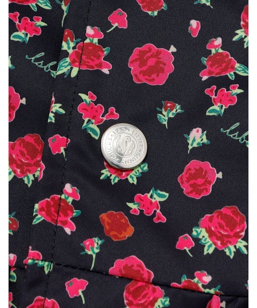 Little sunny bite(リトルサニーバイト)の「【Little Sunny Bite】rose nylon jacket(ナイロンジャケット・レディース・ブラック/アイボリー/ピンク・MEDIUM/SMALL)」の7枚目の写真