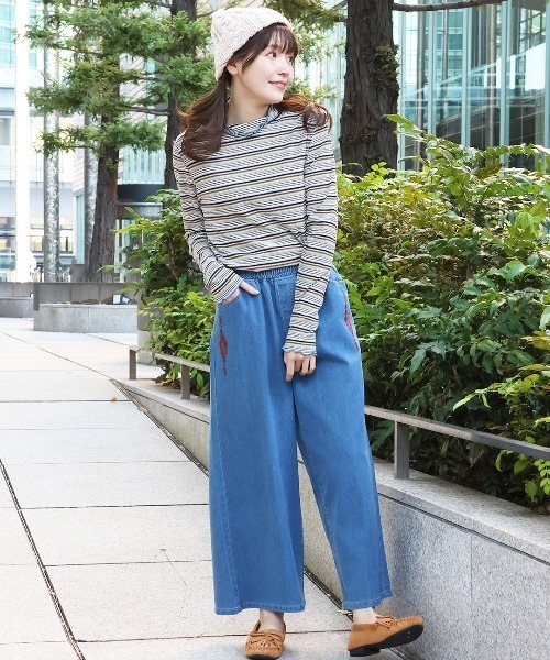 チチカカ（チチカカ）の「配色メロウタートルネックインナー（Tシャツ/カットソー・レディース・レッド/ブラック/ブルー・FREE）」の5枚目の写真