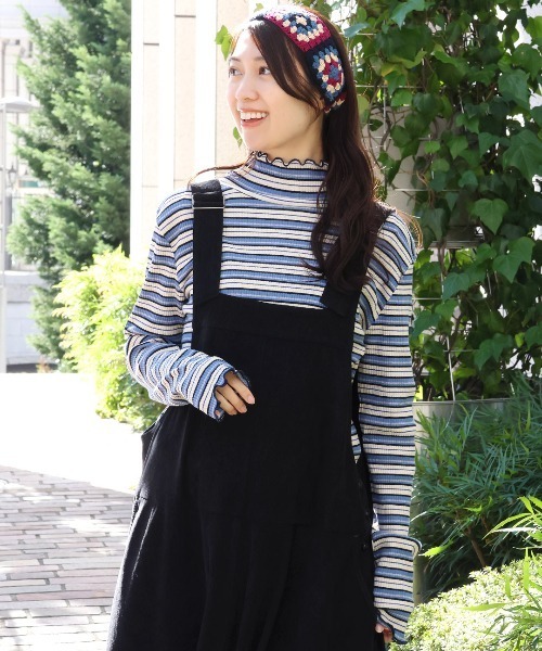 チチカカ（チチカカ）の「配色メロウタートルネックインナー（Tシャツ/カットソー・レディース・レッド/ブラック/ブルー・FREE）」の10枚目の写真