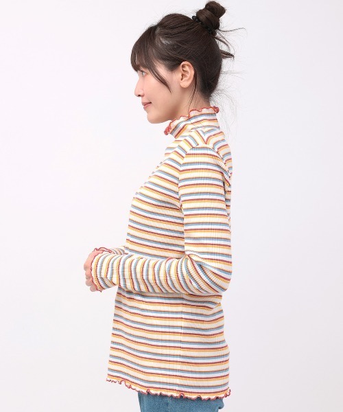 チチカカ（チチカカ）の「配色メロウタートルネックインナー（Tシャツ/カットソー・レディース・レッド/ブラック/ブルー・FREE）」の17枚目の写真