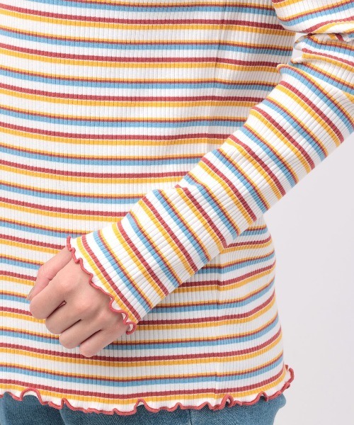 チチカカ（チチカカ）の「配色メロウタートルネックインナー（Tシャツ/カットソー・レディース・レッド/ブラック/ブルー・FREE）」の20枚目の写真