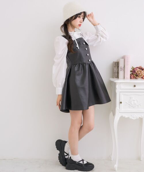 ems excite（エムズエキサイト）の「FレザーJSK（ワンピース）」 - WEAR