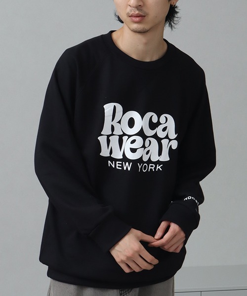 ROCAWEAR(ロカウェア)の「【ROCAWEAR/ロカウェア】ロゴスウェットトレーナー(スウェット・メンズ・ベージュ/ホワイト/ブラック・M/L/XL)」の7枚目の写真