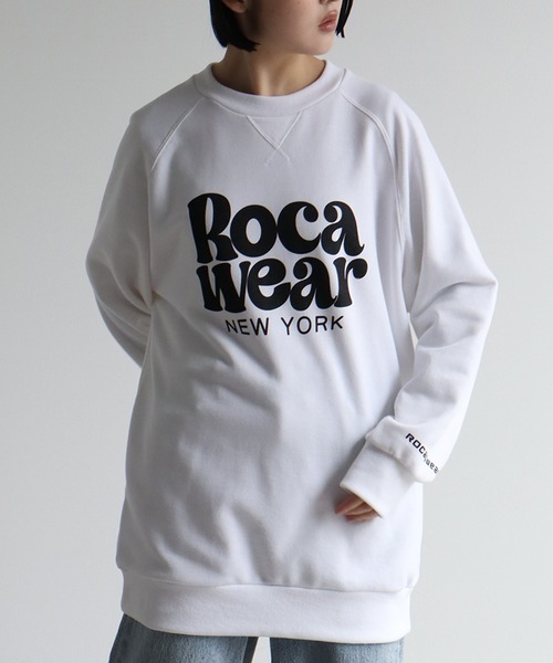 【超人気◎】ROCAWEAR　ロカウェア　スウェット　刺繍　B系　古着　90s セール】【ROCAWEAR/ロカウェア】ロゴスウェットトレーナー