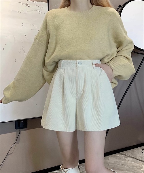 Dream garden(ドリームガーデン)の「コーデュロイショートパンツ(その他パンツ・レディース・ブラウン/アイボリー/ブラック・M/L/XL/2XL/3XL/4XL/S)」の5枚目の写真