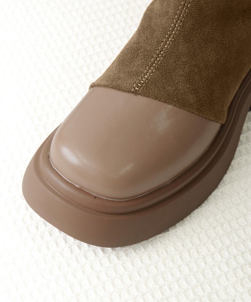 Miniministore(ミニミニストア)の「ロングブーツ レディース スエード調(ブーツ・レディース・ブラック/ブラウン・23.0cm/22.5cm/24.5cm/24.0cm/23.5cm/25.0cm)」の22枚目の写真