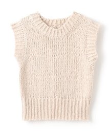 LUKU nari（ルクナーリ）の「ショートニットベスト（ベスト）」