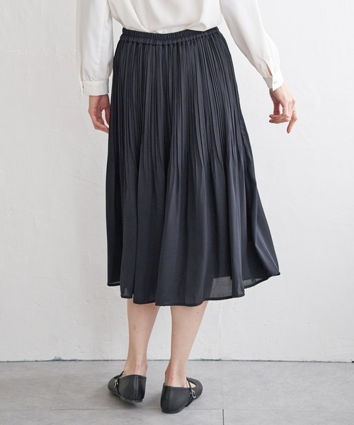 IKKA LOUNGE(イッカラウンジ)の「シフォンプリーツスカート(スカート・レディース・ライトグレー/ブラック/ネイビー・S/M/L/XL)」の18枚目の写真