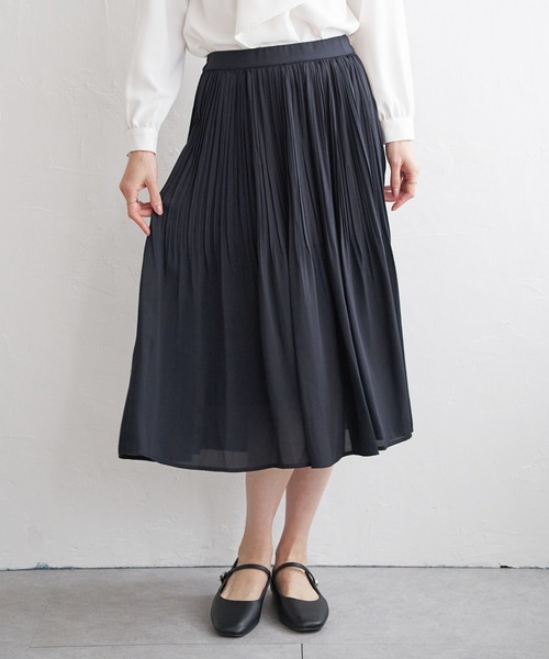 IKKA LOUNGE(イッカラウンジ)の「シフォンプリーツスカート(スカート・レディース・ライトグレー/ブラック/ネイビー・S/M/L/XL)」の17枚目の写真
