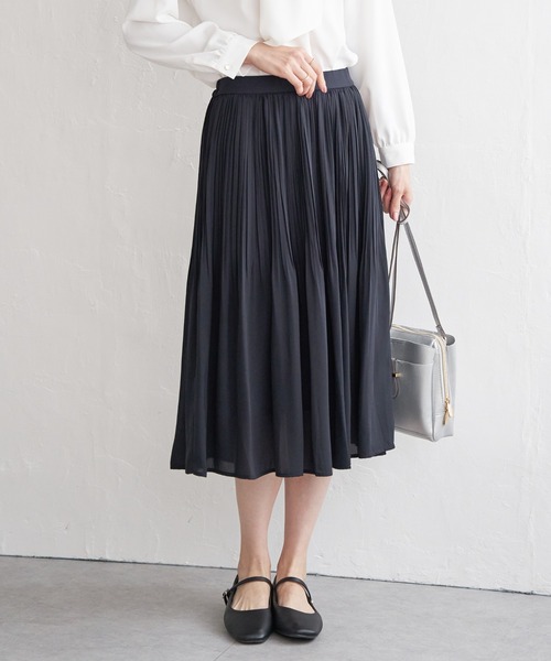IKKA LOUNGE(イッカラウンジ)の「シフォンプリーツスカート(スカート・レディース・ライトグレー/ブラック/ネイビー・S/M/L/XL)」の8枚目の写真