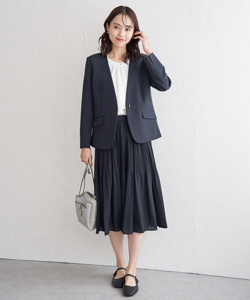 IKKA LOUNGE(イッカラウンジ)の「シフォンプリーツスカート(スカート・レディース・ライトグレー/ブラック/ネイビー・S/M/L/XL)」の12枚目の写真