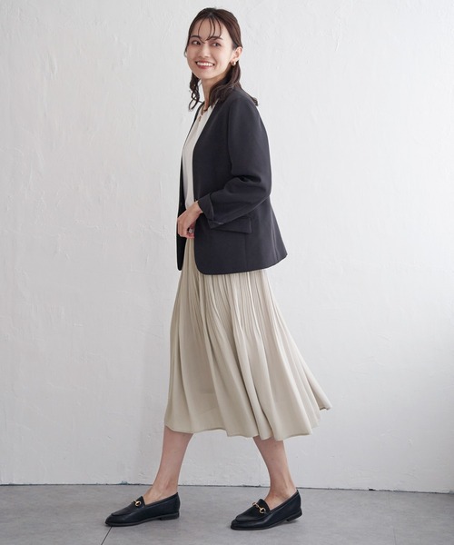 IKKA LOUNGE(イッカラウンジ)の「シフォンプリーツスカート(スカート・レディース・ライトグレー/ブラック/ネイビー・S/M/L/XL)」の15枚目の写真