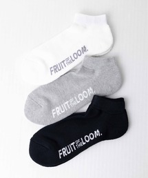 FRUIT OF THE LOOM（フルーツオブザルーム）の「【FRUIT OF THE LOOM】アンクル丈無地底パイル3Pソックス（ソックス/靴下・メンズ）」
