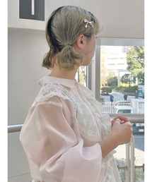 merry jenny | FOR YOU ribbon hair clip　/　フォーユーリボンヘアクリップ(バレッタ/ヘアクリップ)