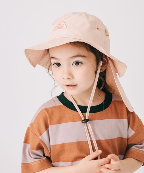 B:MING by BEAMS（ビーミングバイビームス）の「サファリ ハット 2025SS（ハット・キッズ・ブルー/オフホワイト/ピンク・ONE SIZE）」の3枚目の写真