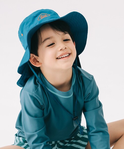 B:MING by BEAMS（ビーミングバイビームス）の「サファリ ハット 2025SS（ハット・キッズ・ブルー/オフホワイト/ピンク・ONE SIZE）」の6枚目の写真