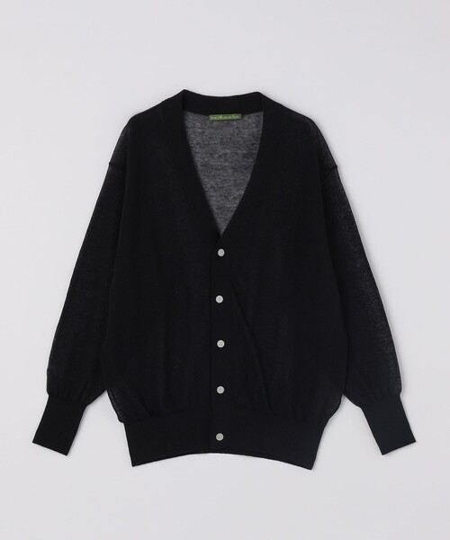 SHIPS(シップス)の「BENCH MARKING SHIRT: シアー ニット Vカーディガン(カーディガン/ボレロ・メンズ・ブラック/ライトブルー/ライトグリーン・MEDIUM/LARGE/SMALL)」の16枚目の写真
