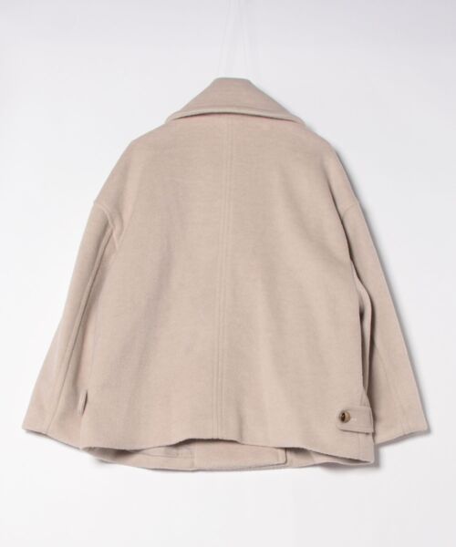 Gready Brilliant（グレディブリリアン）の「ビーバー大衿Ｐコート（その他アウター・レディース・アイボリー/ブルー系その他/チャコールグレー・38）」の4枚目の写真