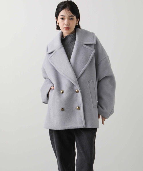 セール】ビーバー大衿Pコート（その他アウター）｜Gready Brilliant