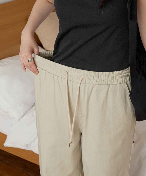 CHAN ME(チャンミ)の「コットンルーズワイドパンツ(その他パンツ・レディース・ブラック/カーキ/ベージュ・MEDIUM/SMALL/X-LARGE/LARGE)」の18枚目の写真