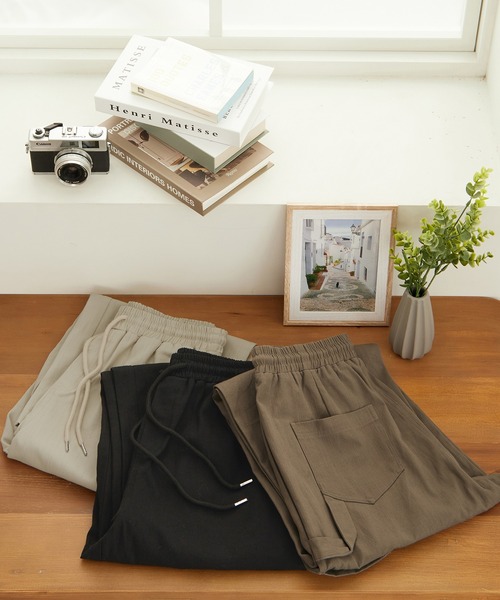 CHAN ME(チャンミ)の「コットンルーズワイドパンツ(その他パンツ・レディース・ブラック/カーキ/ベージュ・MEDIUM/SMALL/X-LARGE/LARGE)」の19枚目の写真