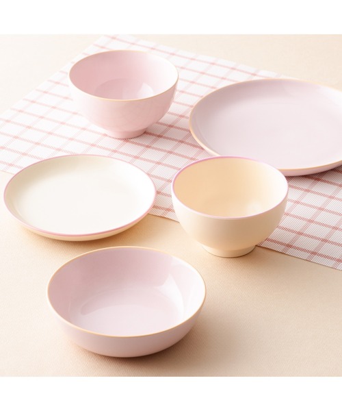 セール】オルディカラフル しっかりごはん 食器5点セット ピンク（食器