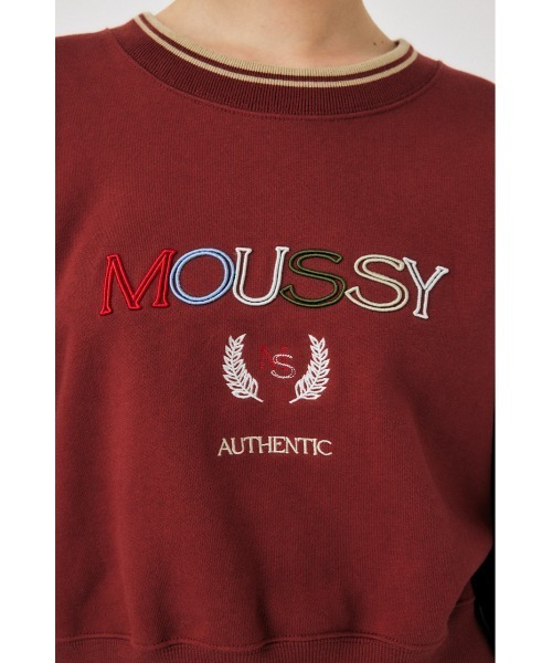 MOUSSY（マウジー）の「【ZOZO・一部店舗限定】MOUSSY OUTLINE プルオーバー（スウェット・レディース・ブラック/マジェンタ/ホワイト・FREE）」の22枚目の写真