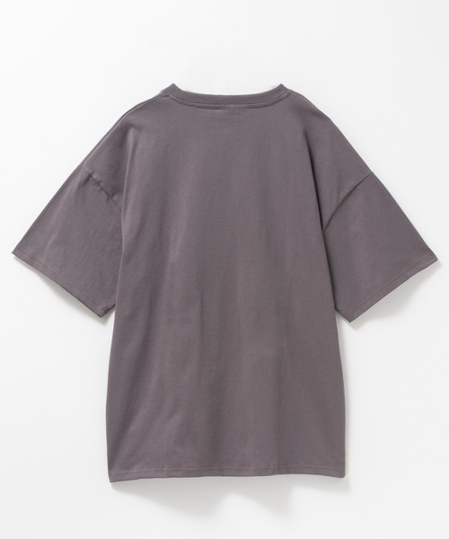 DISCUS(ディスカス)の「DISCUS イヌ アニマル プリントBIG 五分袖Tシャツ(Tシャツ/カットソー・レディース・ホワイト/チャコールグレー・L/M)」の19枚目の写真