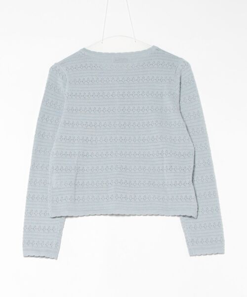 3.3 Field Trip (3.3フィールドトリップ)の「3.3 Field Trip/パンチングカーディガン(カーディガン/ボレロ・レディース・ライトブルー/アイボリー・FREE)」の11枚目の写真