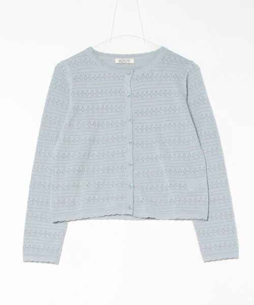 3.3 Field Trip (3.3フィールドトリップ)の「3.3 Field Trip/パンチングカーディガン(カーディガン/ボレロ・レディース・ライトブルー/アイボリー・FREE)」の12枚目の写真