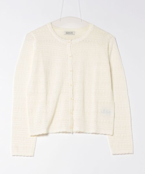 3.3 Field Trip (3.3フィールドトリップ)の「3.3 Field Trip/パンチングカーディガン(カーディガン/ボレロ・レディース・ライトブルー/アイボリー・FREE)」の10枚目の写真
