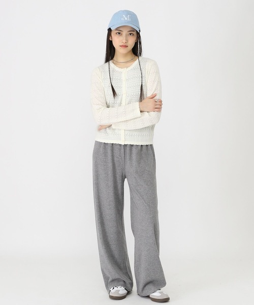 3.3 Field Trip (3.3フィールドトリップ)の「3.3 Field Trip/パンチングカーディガン(カーディガン/ボレロ・レディース・ライトブルー/アイボリー・FREE)」の4枚目の写真