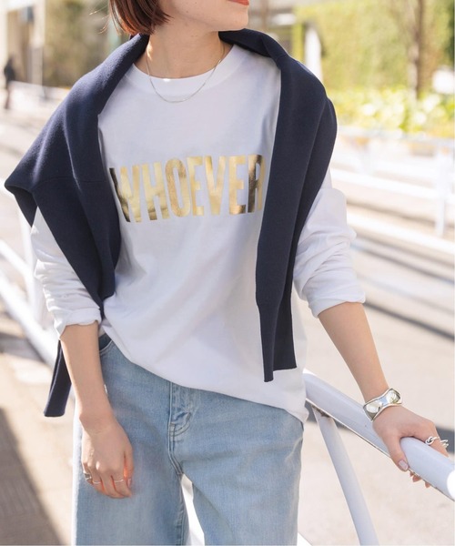 Spick & Span(スピックアンドスパン)の「《追加》箔ロゴプリントロンT(Tシャツ/カットソー・レディース・ゴールド/シルバー・FREE)」の2枚目の写真