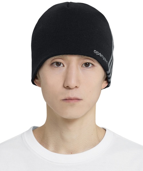 OY（オーワイ）の「『OY/オーワイ』 LINED LOGO BEANIE/ラインロゴビーニー（ニットキャップ/ビーニー・レディース・カーキ/ブラック・FREE）」の4枚目の写真