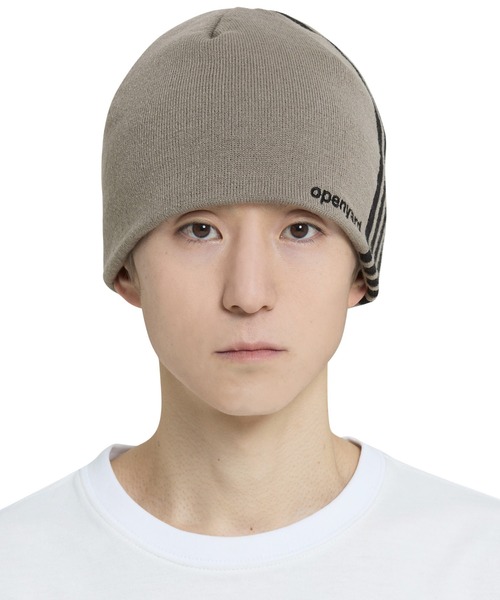 OY（オーワイ）の「『OY/オーワイ』 LINED LOGO BEANIE/ラインロゴビーニー（ニットキャップ/ビーニー・レディース・カーキ/ブラック・FREE）」の7枚目の写真