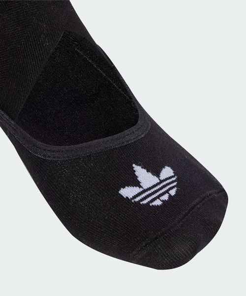 adidas（アディダス）の「バレエソックス 1足/ アディダスオリジナルス adidas Originals（ソックス/靴下・レディース・ホワイト/ブラック・MEDIUM/SMALL）」の3枚目の写真