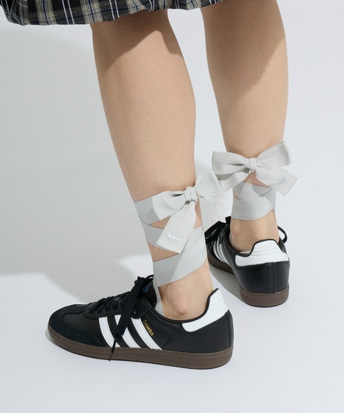 adidas（アディダス）の「バレエソックス 1足/ アディダスオリジナルス adidas Originals（ソックス/靴下・レディース・ホワイト/ブラック・MEDIUM/SMALL）」の12枚目の写真