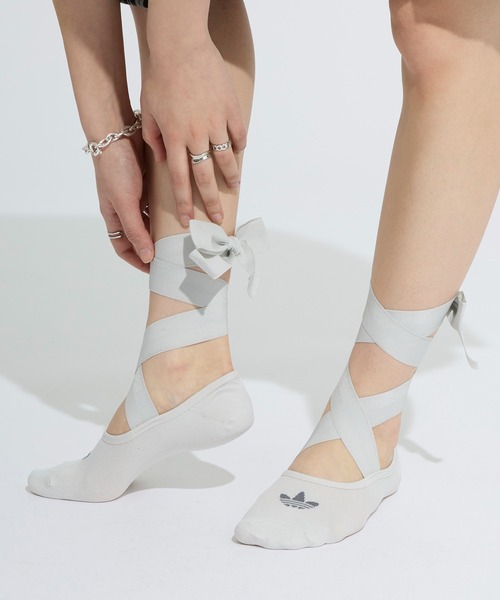 adidas（アディダス）の「バレエソックス 1足/ アディダスオリジナルス adidas Originals（ソックス/靴下・レディース・ホワイト/ブラック・MEDIUM/SMALL）」の14枚目の写真