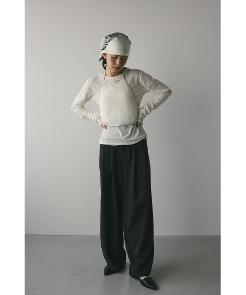 STYLEMIXER（スタイルミキサー）の「ホルターレースセットトップ【春服】新作ビスチェセット（Tシャツ/カットソー・レディース・ブラック/サックスブルー/ホワイト・FREE）」の21枚目の写真