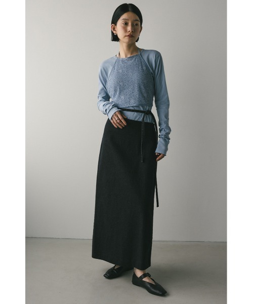 STYLEMIXER（スタイルミキサー）の「ホルターレースセットトップ【春服】新作ビスチェセット（Tシャツ/カットソー・レディース・ブラック/サックスブルー/ホワイト・FREE）」の6枚目の写真