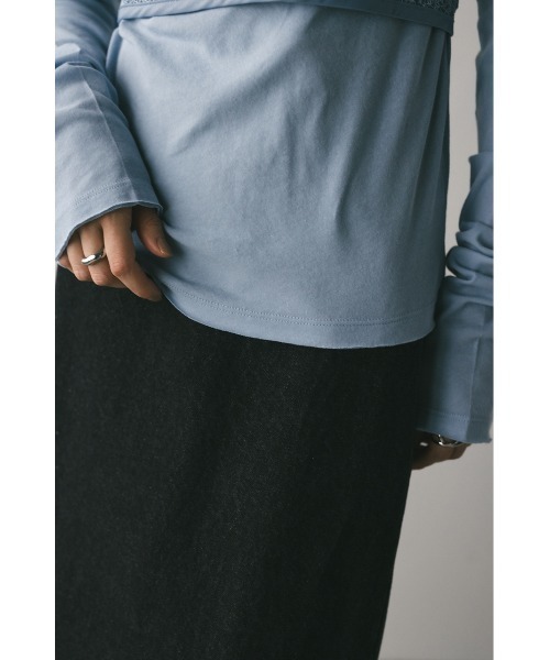 STYLEMIXER（スタイルミキサー）の「ホルターレースセットトップ【春服】新作ビスチェセット（Tシャツ/カットソー・レディース・ブラック/サックスブルー/ホワイト・FREE）」の14枚目の写真
