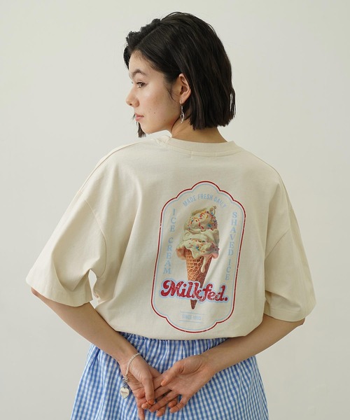 ICE CREAM WIDE S/S TEE（Tシャツ/カットソー）｜MILKFED