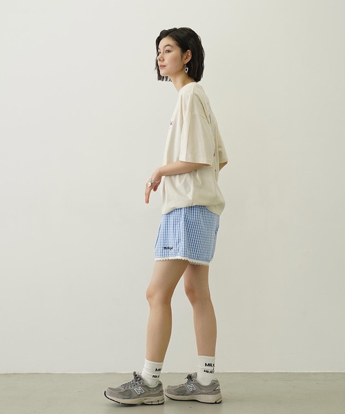 MILKFED.（ミルクフェド）の「ICE CREAM WIDE S/S TEE（Tシャツ/カットソー・レディース・ライトピンク/ブラック/オフホワイト・L/M）」の13枚目の写真