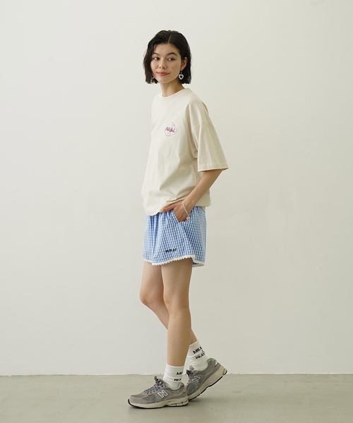 MILKFED.（ミルクフェド）の「ICE CREAM WIDE S/S TEE（Tシャツ/カットソー・レディース・ライトピンク/ブラック/オフホワイト・L/M）」の14枚目の写真