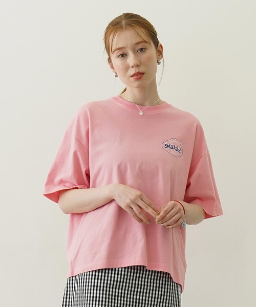MILKFED.（ミルクフェド）の「ICE CREAM WIDE S/S TEE（Tシャツ/カットソー・レディース・ライトピンク/ブラック/オフホワイト・L/M）」の19枚目の写真