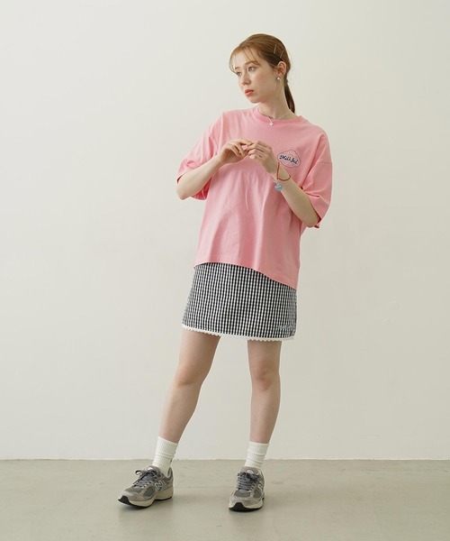 MILKFED.（ミルクフェド）の「ICE CREAM WIDE S/S TEE（Tシャツ/カットソー・レディース・ライトピンク/ブラック/オフホワイト・L/M）」の20枚目の写真