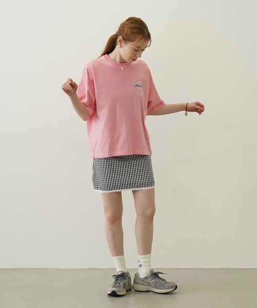 MILKFED.（ミルクフェド）の「ICE CREAM WIDE S/S TEE（Tシャツ/カットソー・レディース・ライトピンク/ブラック/オフホワイト・L/M）」の21枚目の写真