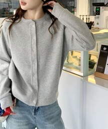 スウェット スウェット」に該当するカーディガン/ボレロ（グレー